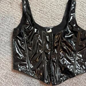Fashion nova black corset top